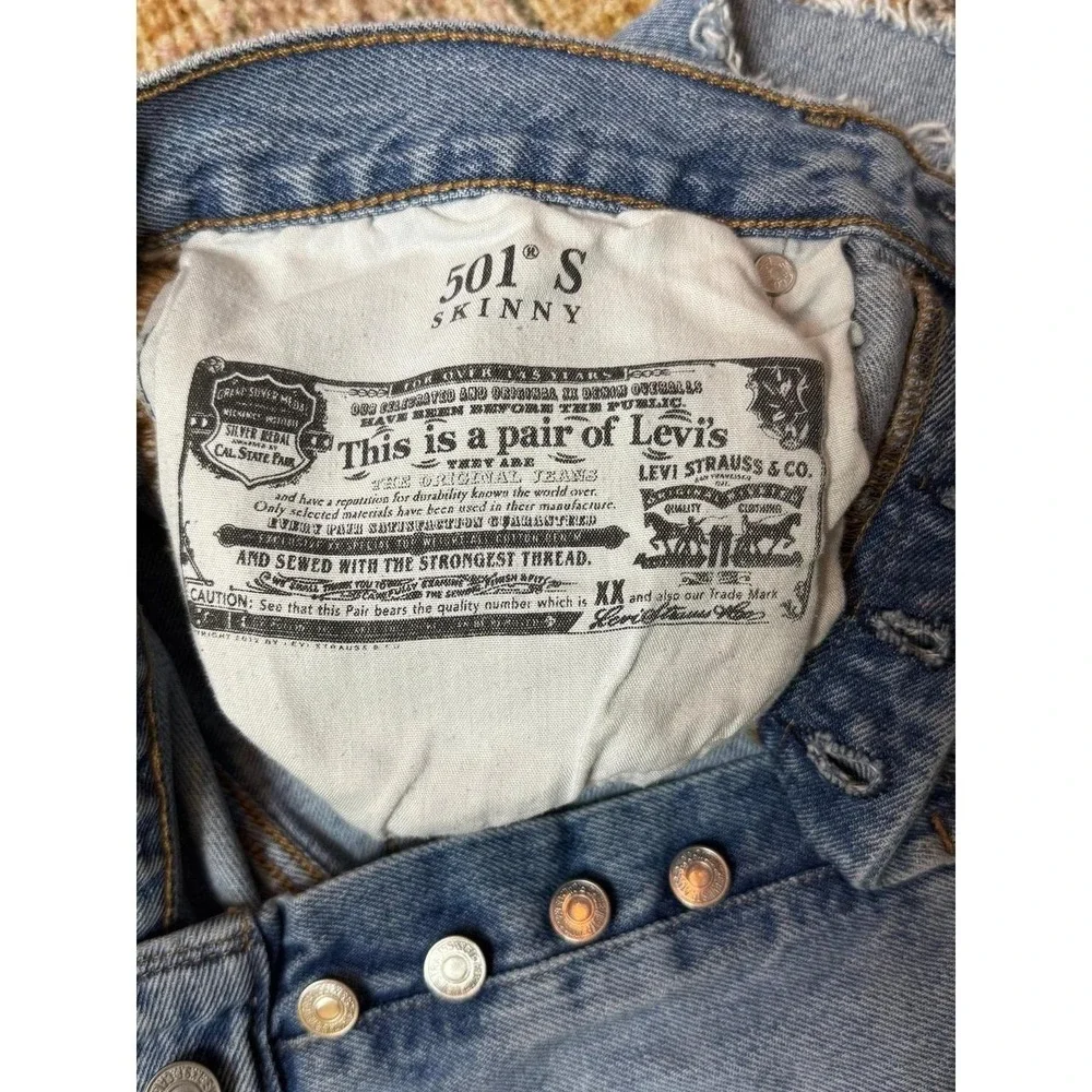 Levi's 501 Skinny Denim Shorts